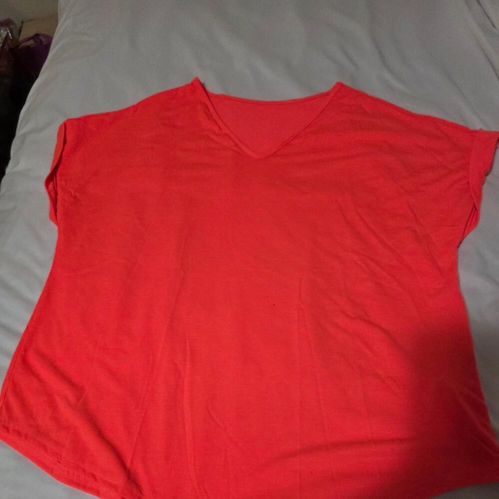 Unbranded Women's Red and Orange T-shirt